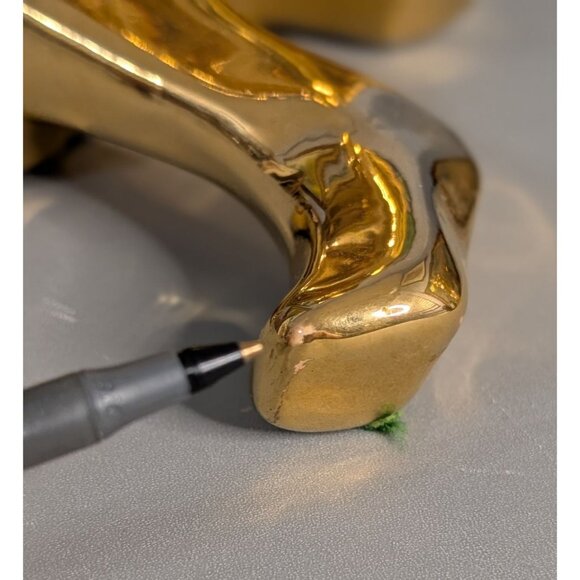 Jaru 1976 Gold Ceramic Lovers Sculpture - Picture 10 of 16